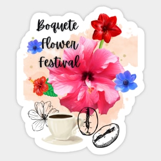 Boquete Panama Flower Festival Sticker